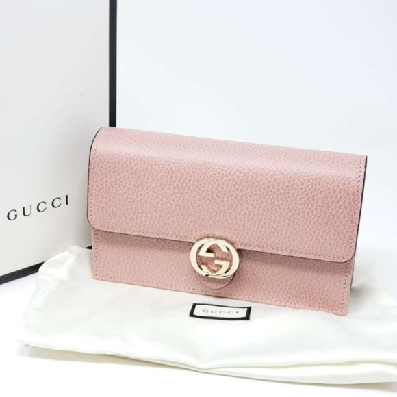 Gucci Handbags - Gucci Interlocking Wallet on Chain Crossbody Bag